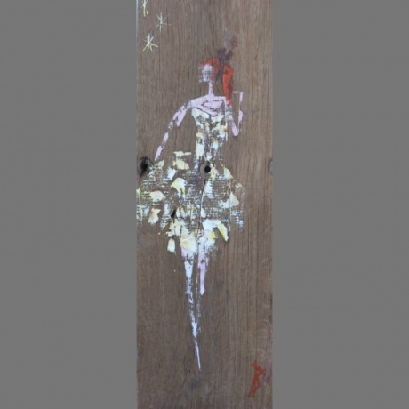 Huile sur bois 20cm x 53cm vendue