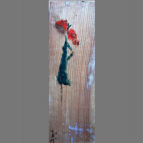 Huile sur bois 19 x 53 cm