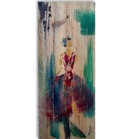 Acrylique sur bois 20 x 48 cm
